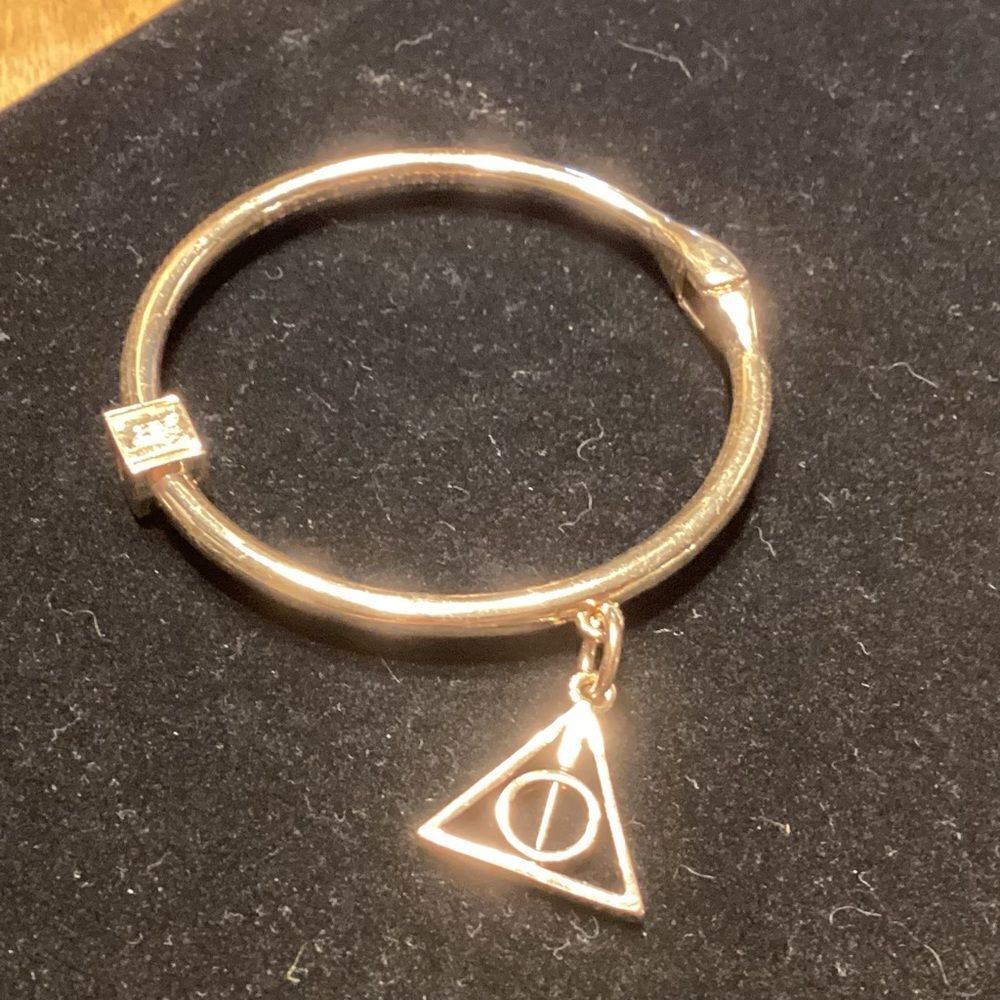 Ashley Bridge Brand Goldtone Harry Potter Hinged Bracelet